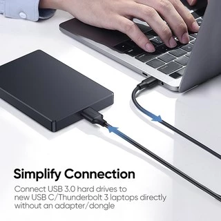 Ugreen สายชาร์จ เเละ ซิงค์ข้อมูล จาก USB Type C เป็น Micro USB 3.0
