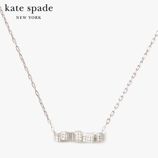 KATE SPADE NEW YORK RIBBON PAVE PENDANT K6278 สร้อยคอ