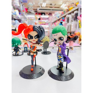 โมเดล Joker &amp; Harly Quin สองตัวร้ายจากหนัง Batman งาน Qposket สุดสวย มาพร้อมแท่นยืนและอาวุธ