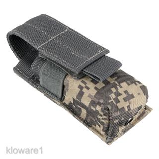 Hunting Tactical Flashlight Torch Belt Holster Holder Molle Phone Case Pouch