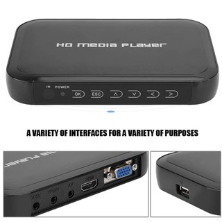 Mini Media Player 1080P Full HD HDMI/USB/AV/VGA เครื่องเล่น HD Player