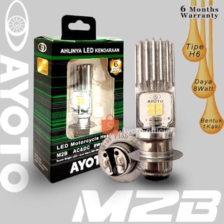 โคมไฟ Led AYOTO M2B AC DC Duck MATIC H6 สําหรับติดด้านหน้ารถยนต์