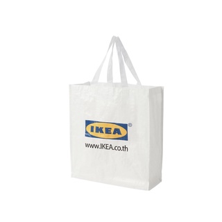 IKEA กระเป๋าช้อปปิ้งขาว38x15x42 ซม.KLAMBY คลามบี