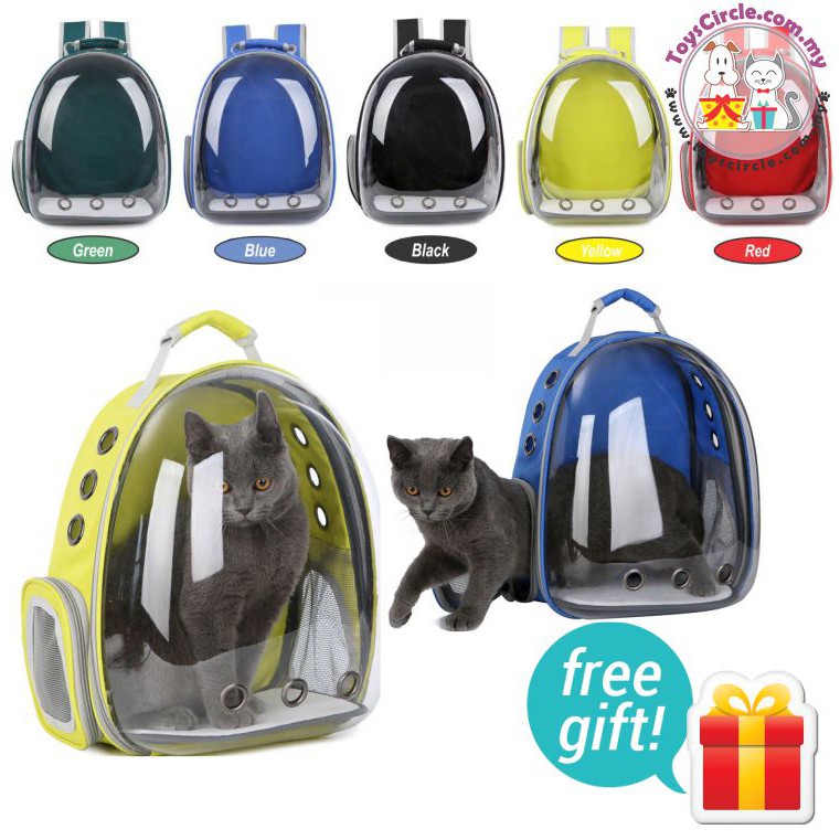 ️STOK TERSEDIA ️ Astronaut Pet Dog Cat Carrier Beg Travel KucingTransparentBag Pet Carrier Transpare