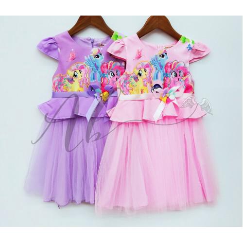 Angel Baby My Little Pony Dress (สีชมพูและสีม่วง)