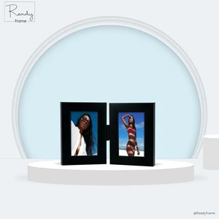 ReadyFrame I กรอบรูปคู่บานพับ 2x3นิ้ว ดีไซน์มินิมอล I Modern Minimal Duo Photo Frame Size 2x3Inch