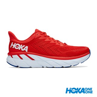 HOKA CLIFTON 7 Men - Fiesta/White รองเท้าวิ่ง ผู้ชาย โฮก้า แท้