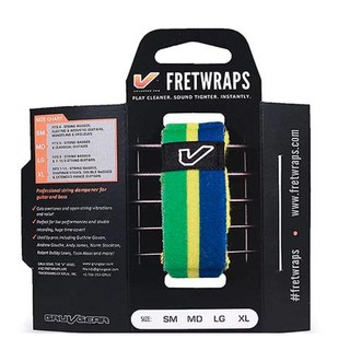 GruvGear Fretwrap (SM-GYB) สี เหลือง เขียว น้ำเงิน อุปกรณ์ลดเสียงรบกวน ใช้กับกีตาร์โปร่ กีตาร์ไฟฟ้า เบส 4 สาย