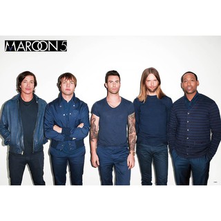 โปสเตอร์ รูปถ่าย วง ดนตรี ป็อป มารูนไฟฟ์ Maroon 5 (1994-Now) POSTER 24”X35” Inch American Pop V1