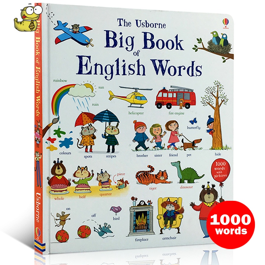พร้อมส่ง* หนังสือบอร์ดบุ๊ค The Usborne Big Book of English Words" หนังสือสอนคำศัพท์ร่วม 1000 คำ