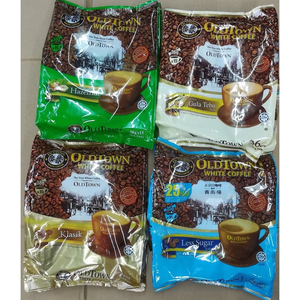พร้อมส่ง กาแฟมาเล ยอดนิยม Old Town WHITE COFFEE 3 IN 1 ล๊อตนี้ *หมดอายุปี 2025
