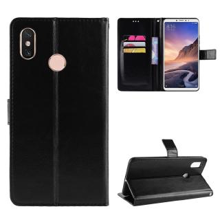 เคสโทรศัพท์หนัง PU ฝาพับ พร้อมช่องใส่บัตร และสายคล้อง หรูหรา สําหรับ Xiaomi Mi Max 3 Mi Max3