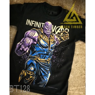BT 128 Thanos Infinity War เสื้อยืด สีดำ BT Black Timber T-Shirt ผ้าคอตตอน สกรีนลายแน่น S M L XL XXL