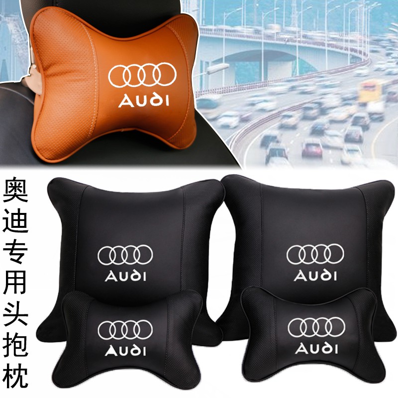 2025Audi A1 A3 A4 A5 A6 A7 A8 Q2 Q3 Q5 Q7 Q8 TT RS3 RS4 RS5 RS6 หมอนรองคอรถยนต์ เบาะเอว หมอน หนัง ma