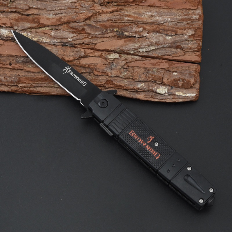 Browning มีดพับพกพา B-288 มีดเดินป่า มีดป้องกันตัว 22 ซ.ม. มีระบบดีดใบมีด มีที่ทุบกระจก พร้อมส่งในไทย ราคา ถูกที่สุด ดีลบีเคเค แกลเลอรีภาพที่ 3