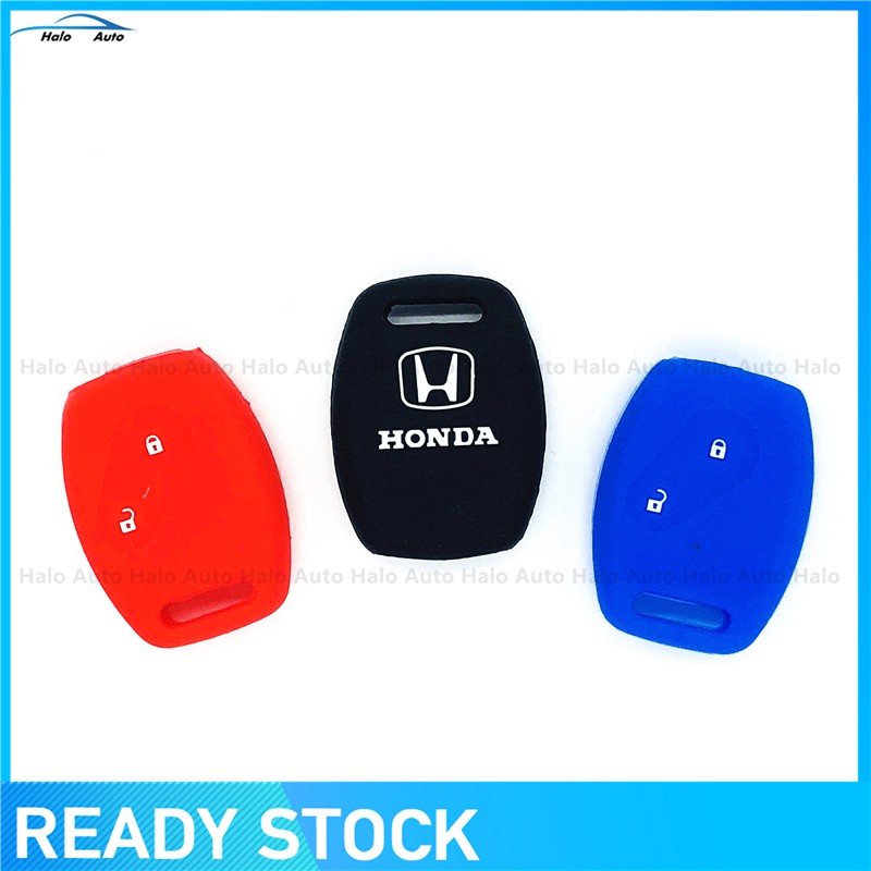 เคสกุญแจรถยนต์ 2 ปุ่ม แบบซิลิโคน สำหรับ Honda V-V Fit Pilot Accord Civic. 