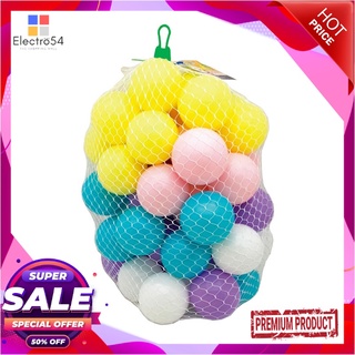 ลูกบอลสีพาสเทล 3 นิ้ว รุ่น 2003M คละสี x 50 ลูกPastel Balls 3" in Net #2003M Assorted Color x 50 Pcs