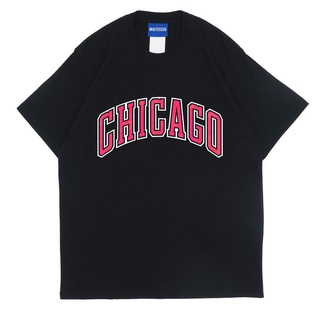 เสื้อยืด ลาย CHICAGO CHICAGO สีขาว