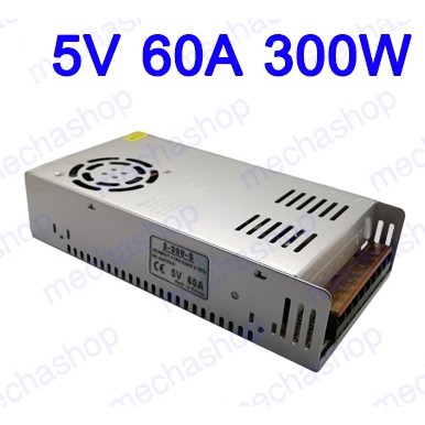 สวิชชิ่ง เพาเวอร์ซัพพาย แหล่งจ่ายไฟ Anex Power Supply 5V 60A 300W Normal Single output S-300-5