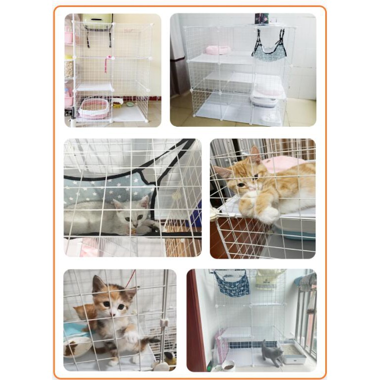 petsecret กรงแมว คอนโดแมว กรงสัตว์เลี้ยง DIY กรงแมวราคาถูก กรงสัตว์เลี้ยง กรงแมว ประกอบง่าย ทนทาน - รูปที่ 6