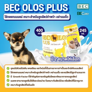 Becolos Plus นมแพะสเตอริไลส์สูตรพิเศษผสม Colostrum สําหรับสัตว์ ขนาด 250 ml, 400 ml