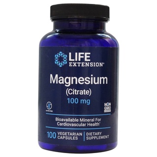 Life Extension, Magnesium (Citrate), 100 mg, 100 Vegetarian Capsules (Exp.08/2024)