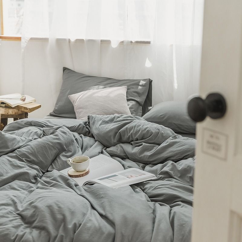 🌼 ปลอกผ้านวม 5 ฟุต / 6 ฟุต / 6.6 ฟุต / 7 ฟุต ปลอกผ้านวม+ปลอกหมอน (ไม่มีผ้านวม) ปลอกผ้านวมชิ้นเดียว ล