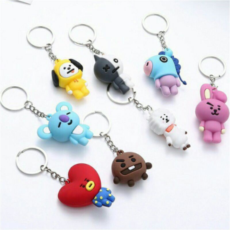 พวงกุญแจ BTS Tata Cooky RJ Shooky Pony Mang Chimmy BTS Van Koya