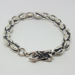 สร้อยข้อมือโซ่หัวมังกร ยาว 22 ซม. เงินแท้ 925 sterling silver