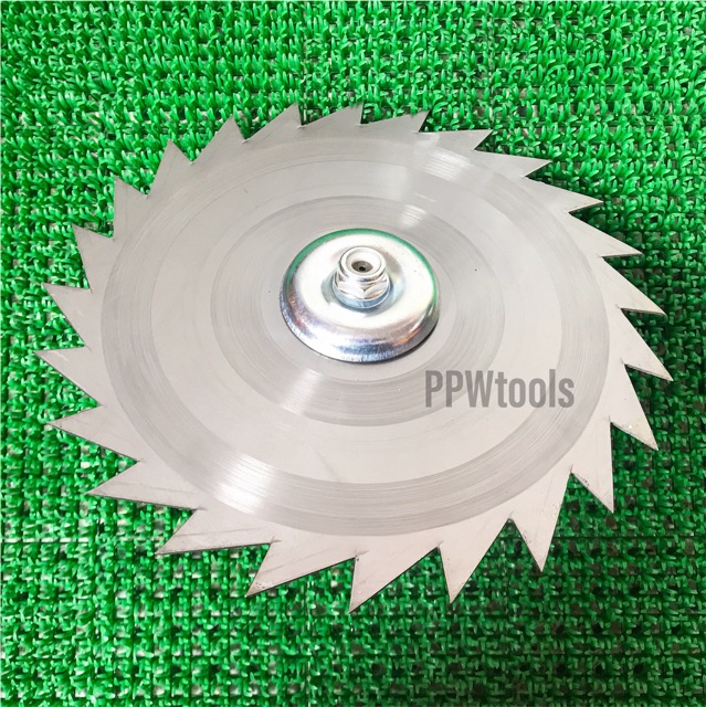 ใบวงเดือนตัดหญ้า รุ่นลับคมด้วยตะไบ ขนาด 10”x 24ฟัน หนา 1.5 มิล เกรดเหล็กแข็ง - รูปที่ 3