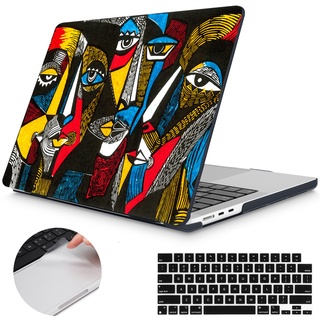 เคส ลายภาพวาดใบหน้า สําหรับ compatible for MacBook Air case A2681 M2 2022 Air 13 A2179 A2337 M1 Pro 14 A2442 2021 2022 A2159 A2289 Pro 16 A2485 Air 13 A1466 A1369 Retina 12 A1534