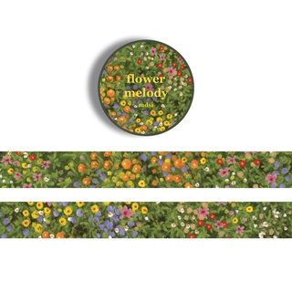 mdsi | flower melody - masking tape เทปวาชิลายดอกไม้ สำหรับตกแต่ง