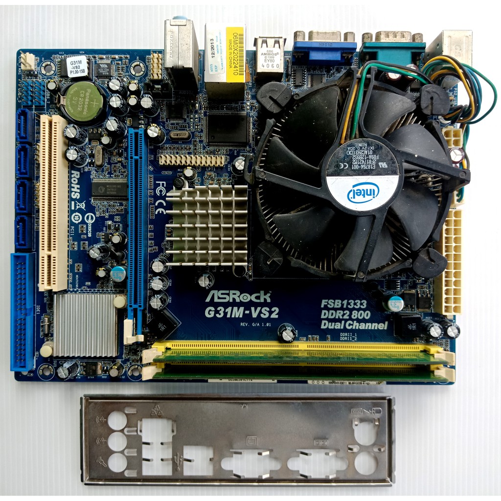 ชุดเมนบอร์ด + cpu+ram ( asrock G31mVS2 + cpu intel DualCore E5500