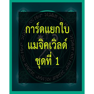 บัดดี้ไฟท์ การ์ดแยกใบแมจิคเวิลด์ ชุดที่ 1