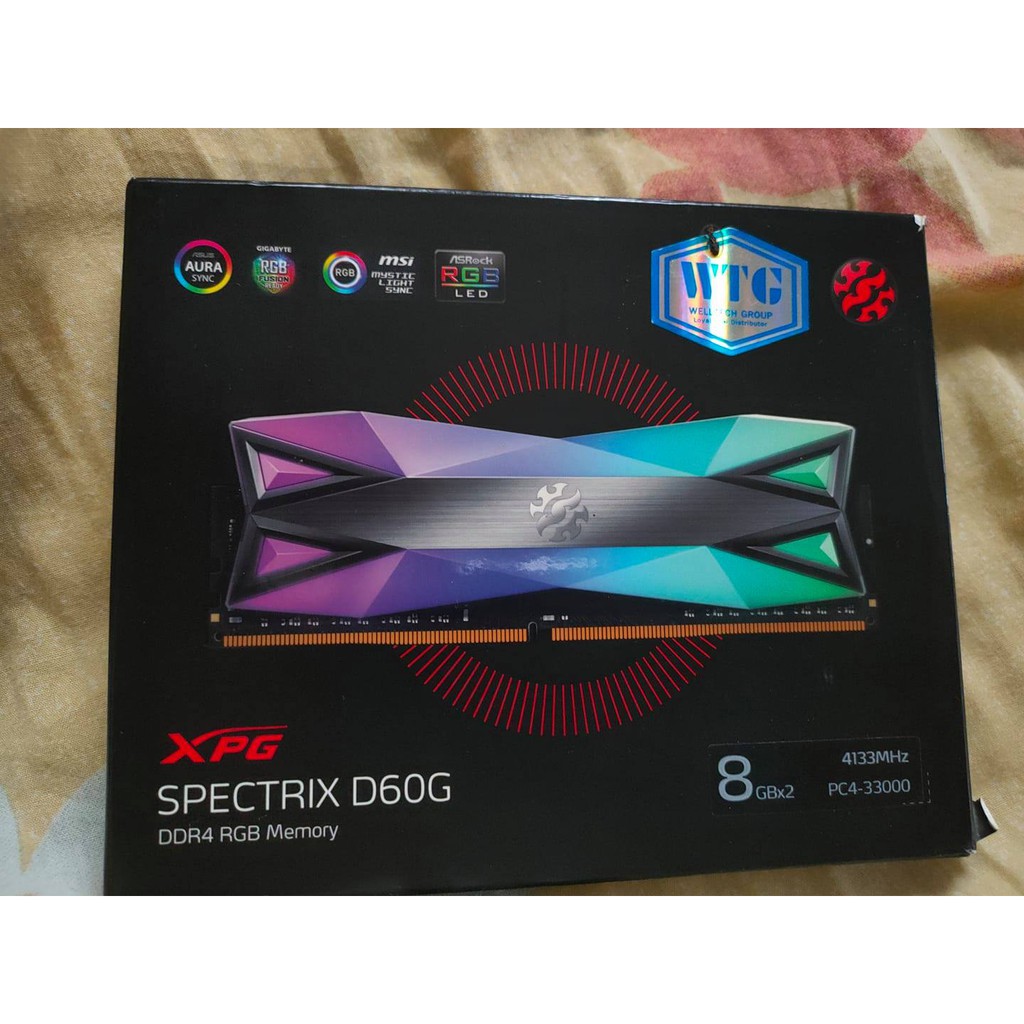 ADATA XPG Spectrix D60G RGB 16GB (2x8GB) DDR4 4133MHz