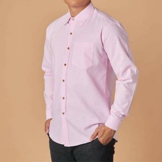 เสื้อเชิ้ต Oxford สีชมพู PINK