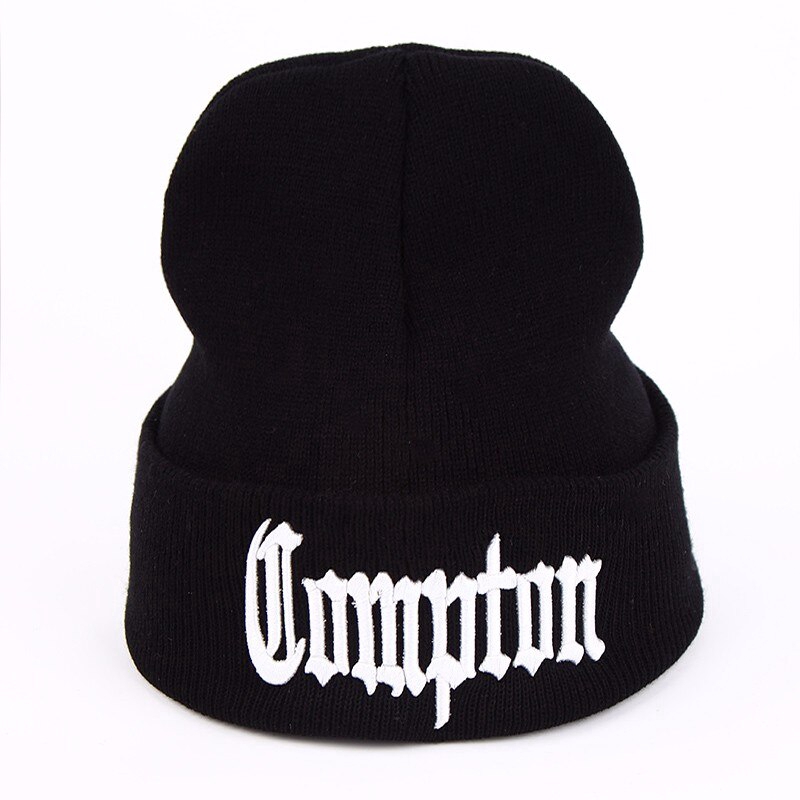หมวกหมวกผู ้ ชายใหม ่ West Beach Gangsta Nwa Compton ฤดูหนาวแฟชั ่ นที ่ อบอุ ่ นถักหมวกหมวกHoodieหมวกHip HopถักหมวกGorros