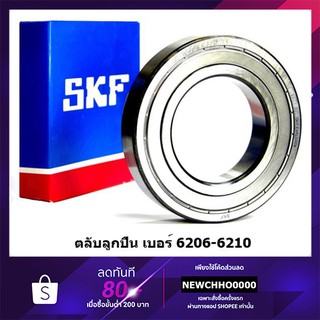 SKF ตลับลูกปืนเม็ดกลมล่องลึก ฝาเหล็ก รองรับความเร็วรอบและความร้อนสูง