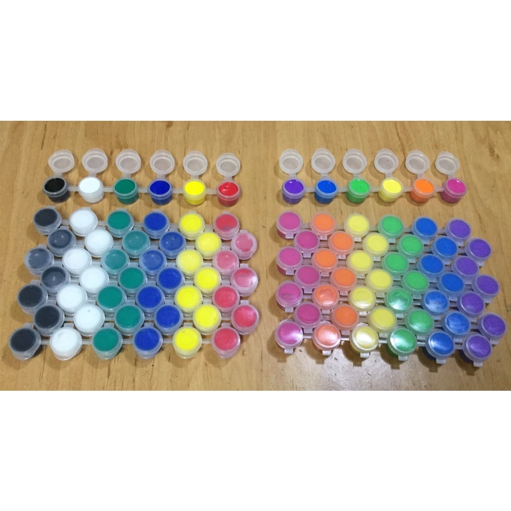 สีโปสเตอร์ ปลอดสารพิษแบบตลับ 2 มล. 6 สี - Color cartridge 2 ml. 6 color