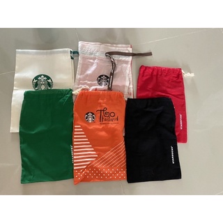 [ของแท้] ราคาส่ง ถุงผ้า Starbucks สำหรับใส่แก้ว ใส่ได้ขนาดถึง 24 ออนซ์