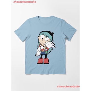 New Hilda Netflix Hugging Cute Deerfox Essential T-Shirt เสื้อยืด ดพิมพ์ลาย ดผ้าเด้ง คอกลม cotton ความนิยม sale Unisex