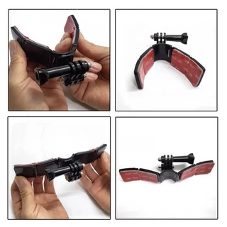 TUYU ขาติดหมวกกันน้อค แบบบานพับ สำหรับ กล้องโกโปร กล้องแอคชั่น Helmet Bracket for Gopro,Action Camera ชุดติดหมวกกันน้อค