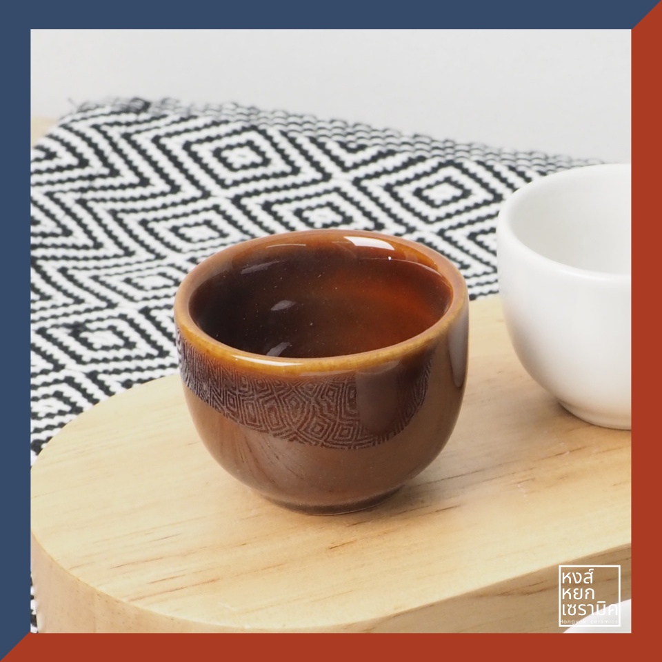 ถ้วยน้ำชาเซรามิค จอก แก้วกาแฟ ขนาดเล็ก ใช้เป็นถ้วยซอสได้ ใส่ของร้อนเย็นได้