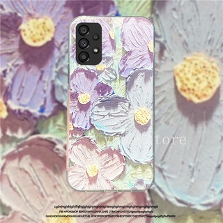 In Stock Caisng เคส Samsung Galaxy A13 A23 LTE A33 A53 A73 M23 M23 5G 4G Casing เคสโทรศัพท Flowers Pattern Phone Case Shockproof Protective Phone Soft Cover