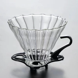 [C004]ดริปเปอร์ V60 วัสดุแก้ว แท้จากญี่ปุ่น 1-2 ถ้วย/2-4ถ้วย Glass Dripper