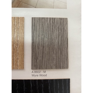 แผ่นลามิเนต Arborite ลายไม้ A 8602 M Wyre Wood  ขนาด 80 x 120 ซม. หนา 0.7 มม. ใช้ติด โต๊ะ เฟอร์นิเจอร์