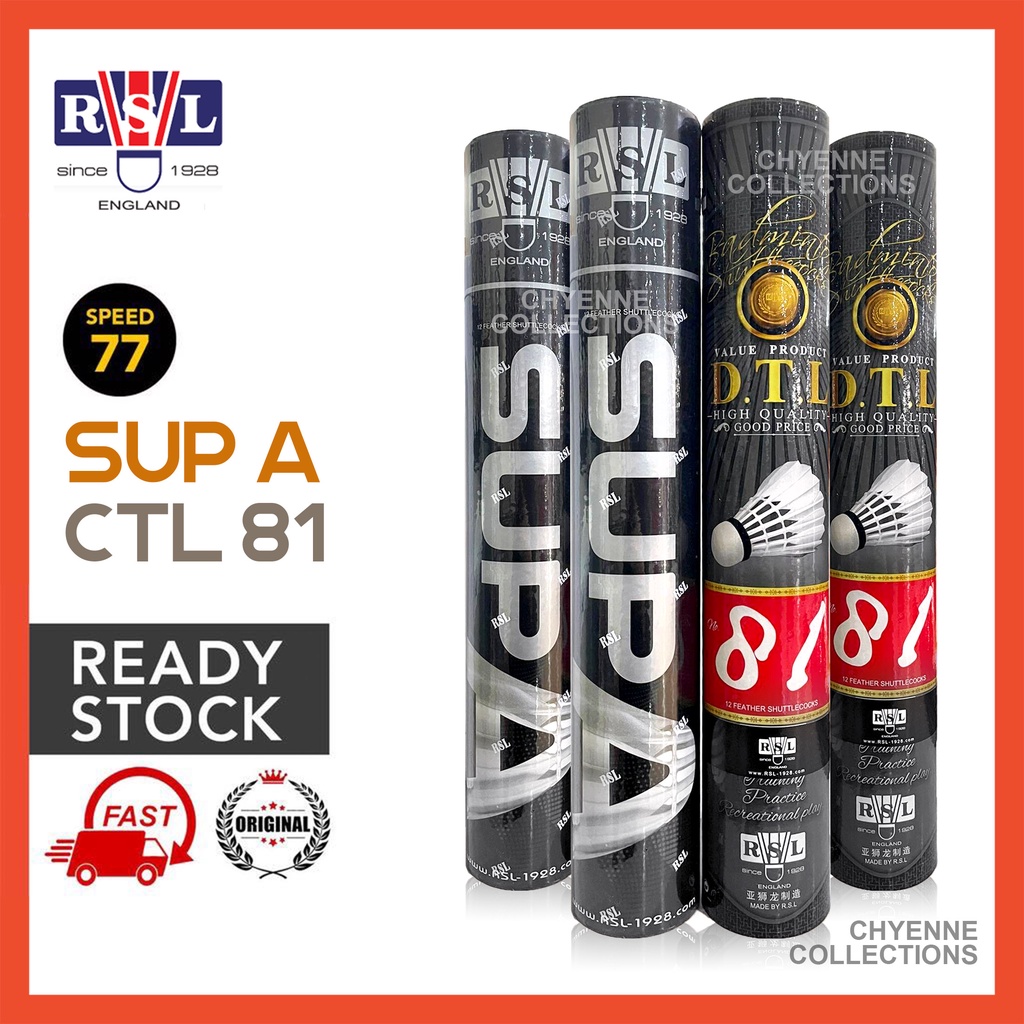 Rsl SUP A / DTL 81 (Speed 77) ลูกขนไก่ฝึกซ้อม • ลูกขนไก่แบดมินตัน RSL SUPA