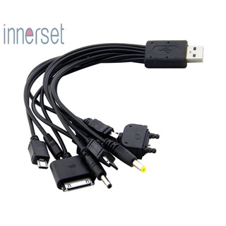 [Innerset] 10 In 1 สายชาร์จ Usb อเนกประสงค์ สําหรับโทรศัพท์มือถือ