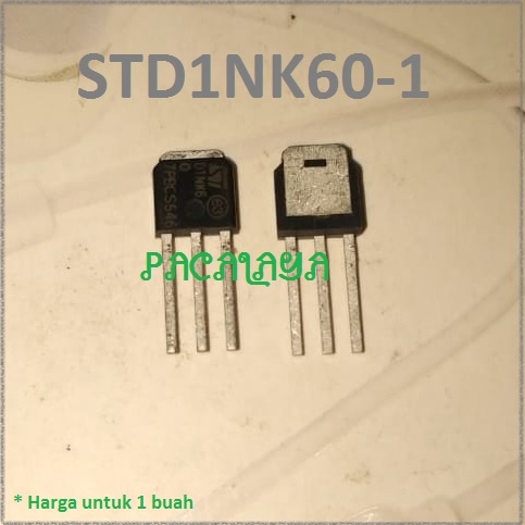 STD1NK60-1 STD1NK60 MOSFET N-Ch 600 Volt 1.0 A