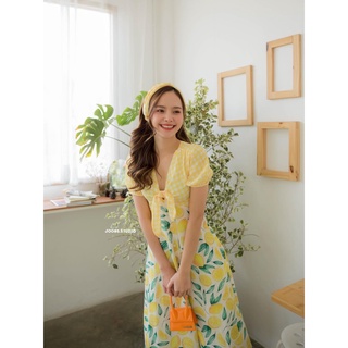 ส่งต่อ.. Size S // Joobs Studio #JBS357 Lemon Sugary Dress